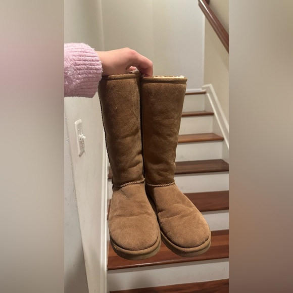 Tall Chestnut Ugg Boots - Picture 4 of 7